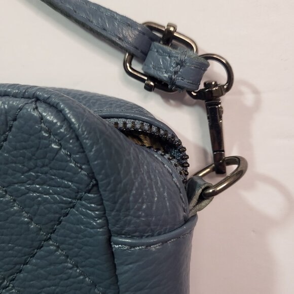 Flordariso Italian Genuine Leather Bag Blue - Picture 6 of 13